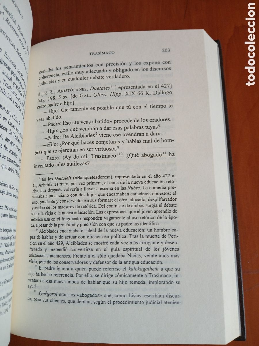 Libros de segunda mano: Obras. Sofistas. Biblioteca Gredos. - Foto 8