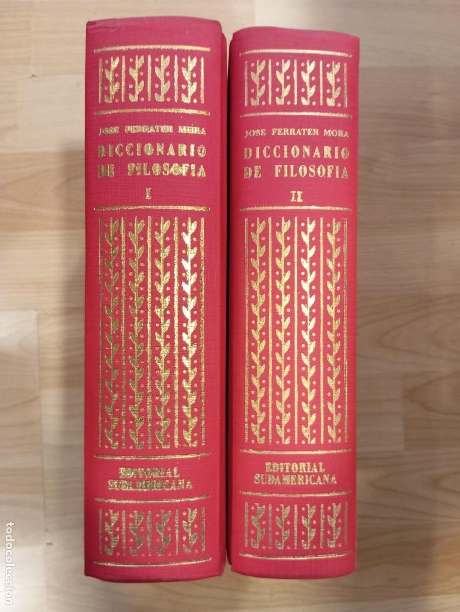 Libros de segunda mano: 'Diccionario de filosof&iacute;a'. Jos&eacute; Ferrater Mora. 2 vol&uacute;menes. Editorial Sudamericana.