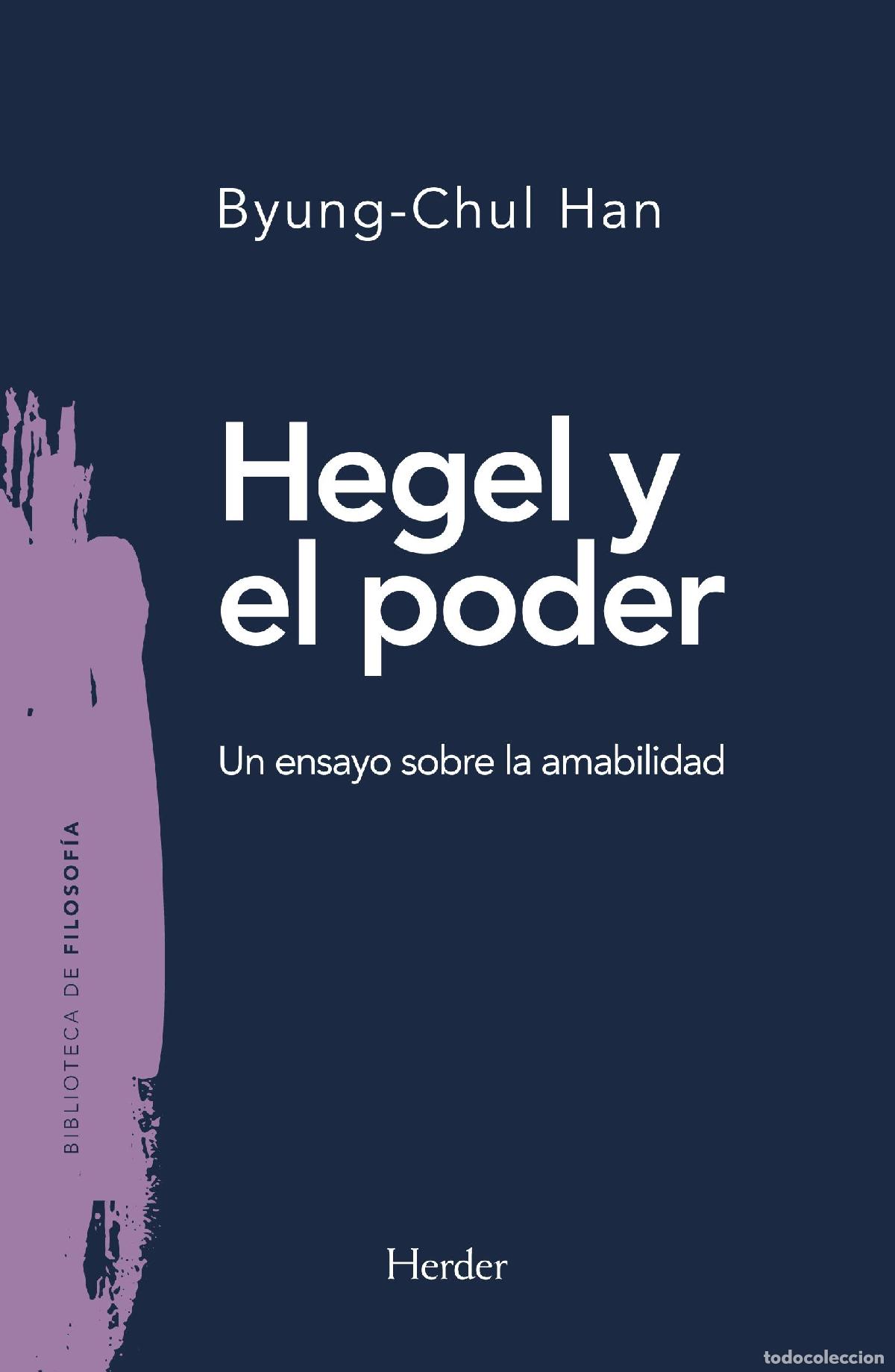 Libros de segunda mano: Hegel y el poder. - Han, Byung-Chul.