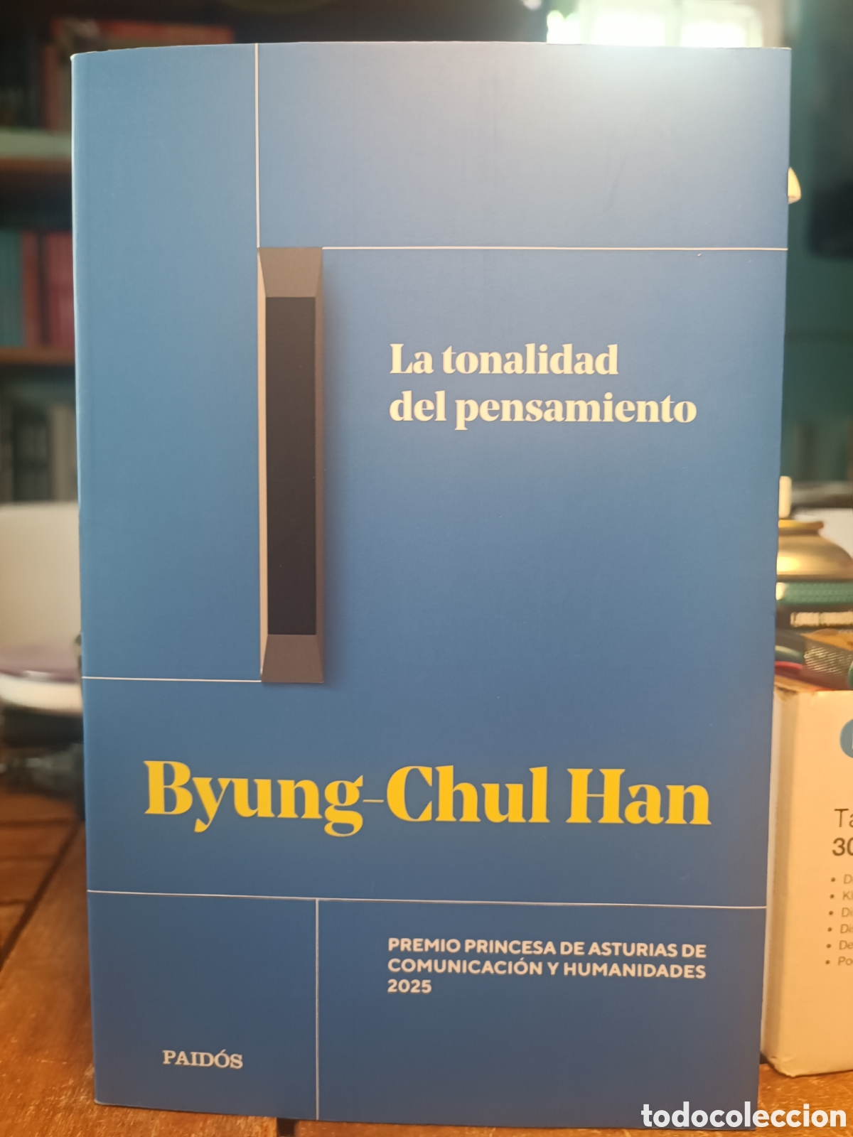 Libros de segunda mano: La tonalidad del pensamiento Byung Chul Han paidos premio princesa Asturias 2025