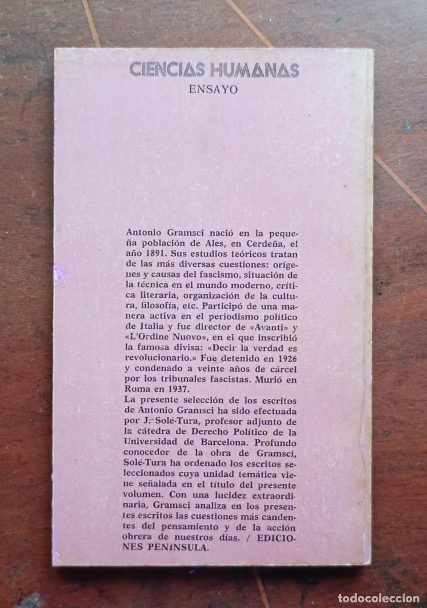 Libros de segunda mano: Antonio Gramsci INTRODUCCION A LA FILOSOFIA DE LA PRAXIS - Foto 2