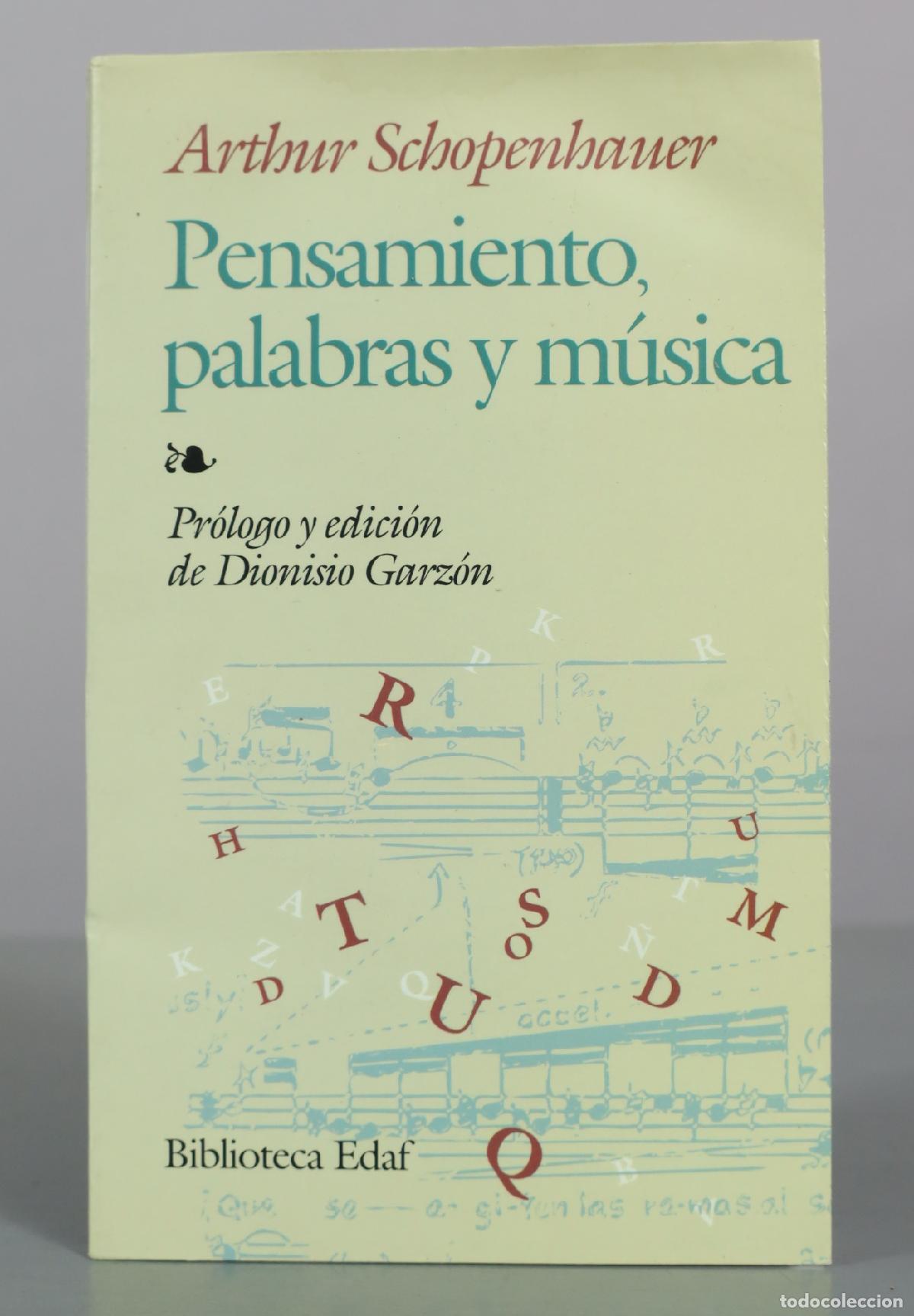 Libros de segunda mano: Pensamiento, palabras y m&uacute;sica - Arthur Schopenhauer - Editorial Edaf