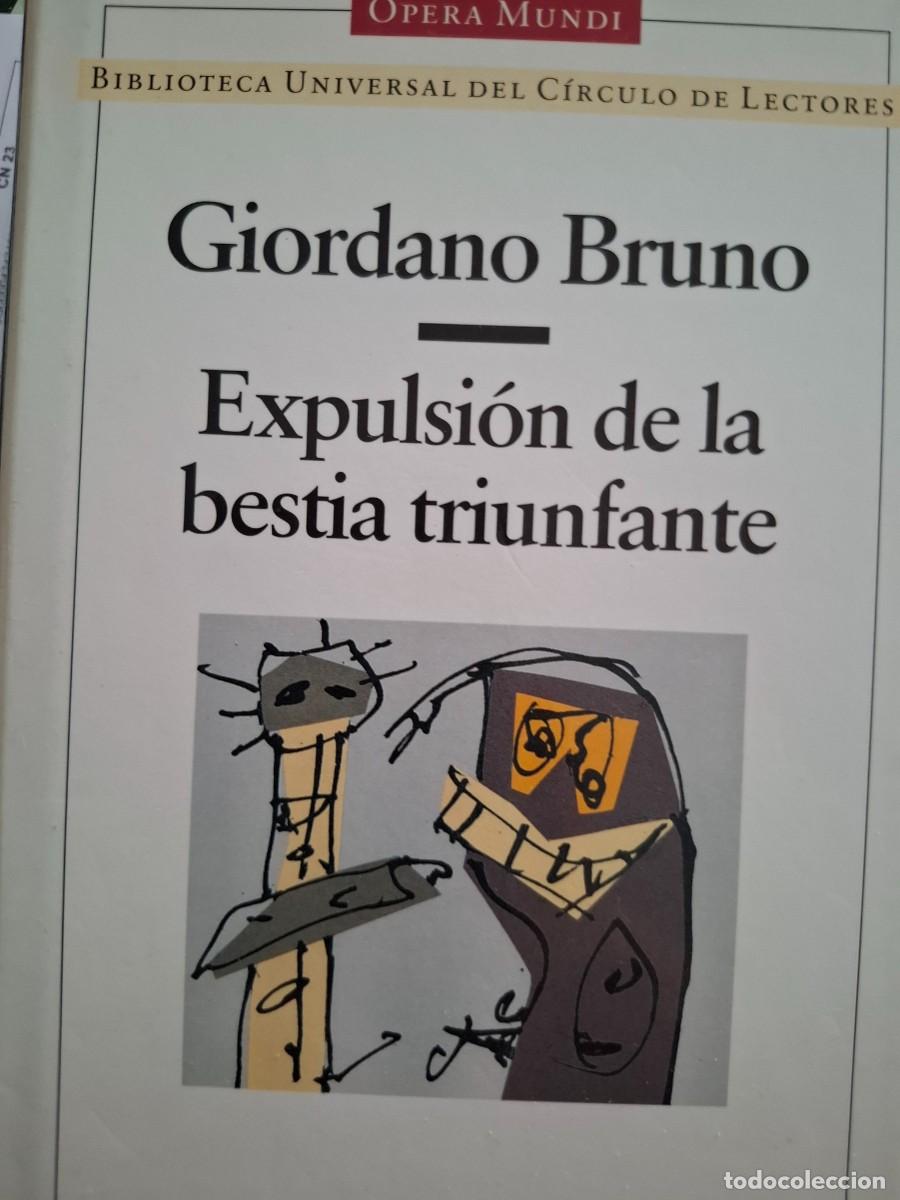 Gebrauchte B&uuml;cher: expulsi&oacute;n de la bestia triunfante Giordano Bruno col opera mundi
