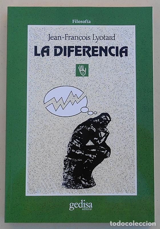 Libros de segunda mano: La diferencia - Jean-Fran&ccedil;ois Lyotard - Gedisa (1999)