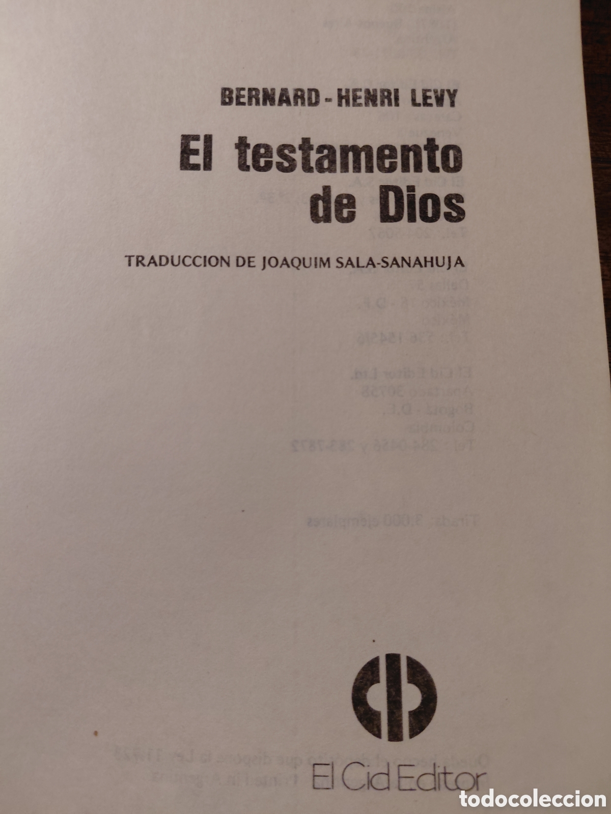 Libros de segunda mano: El testamento de Dios - Foto 5