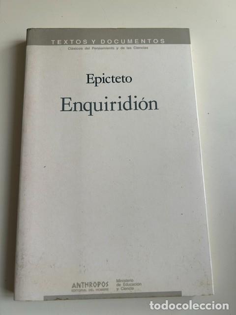 Libros de segunda mano: Enquiridion -Ep&iacute;cteto-