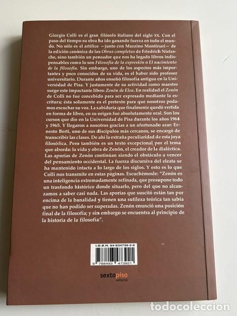 Libros de segunda mano: Zen&oacute;n de Elea -Giorgio Colli- - Foto 2