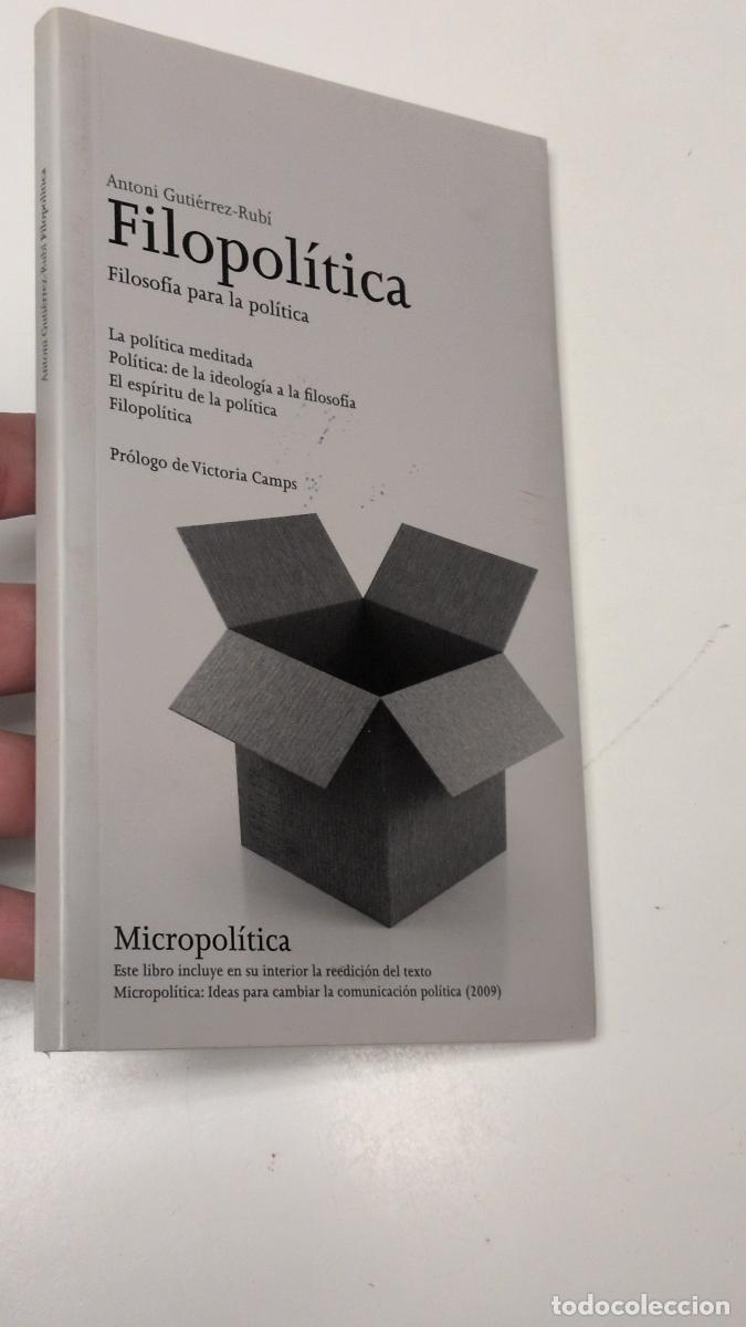 Libros de segunda mano: Filopol&iacute;tica - Guti&eacute;rrez-Rub&iacute;, Antoni