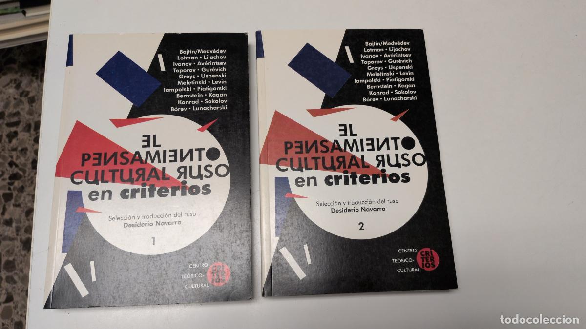 Libros de segunda mano: El pensamiento cultural ruso en criterios (2 vols.) - Navarro, Desiderio (selecc.)