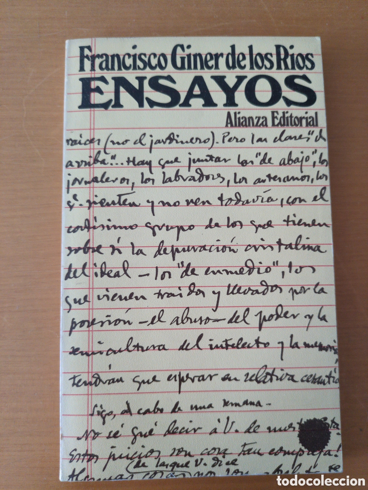 Libros de segunda mano: Ensayos. Francisco Giner de los R&iacute;os