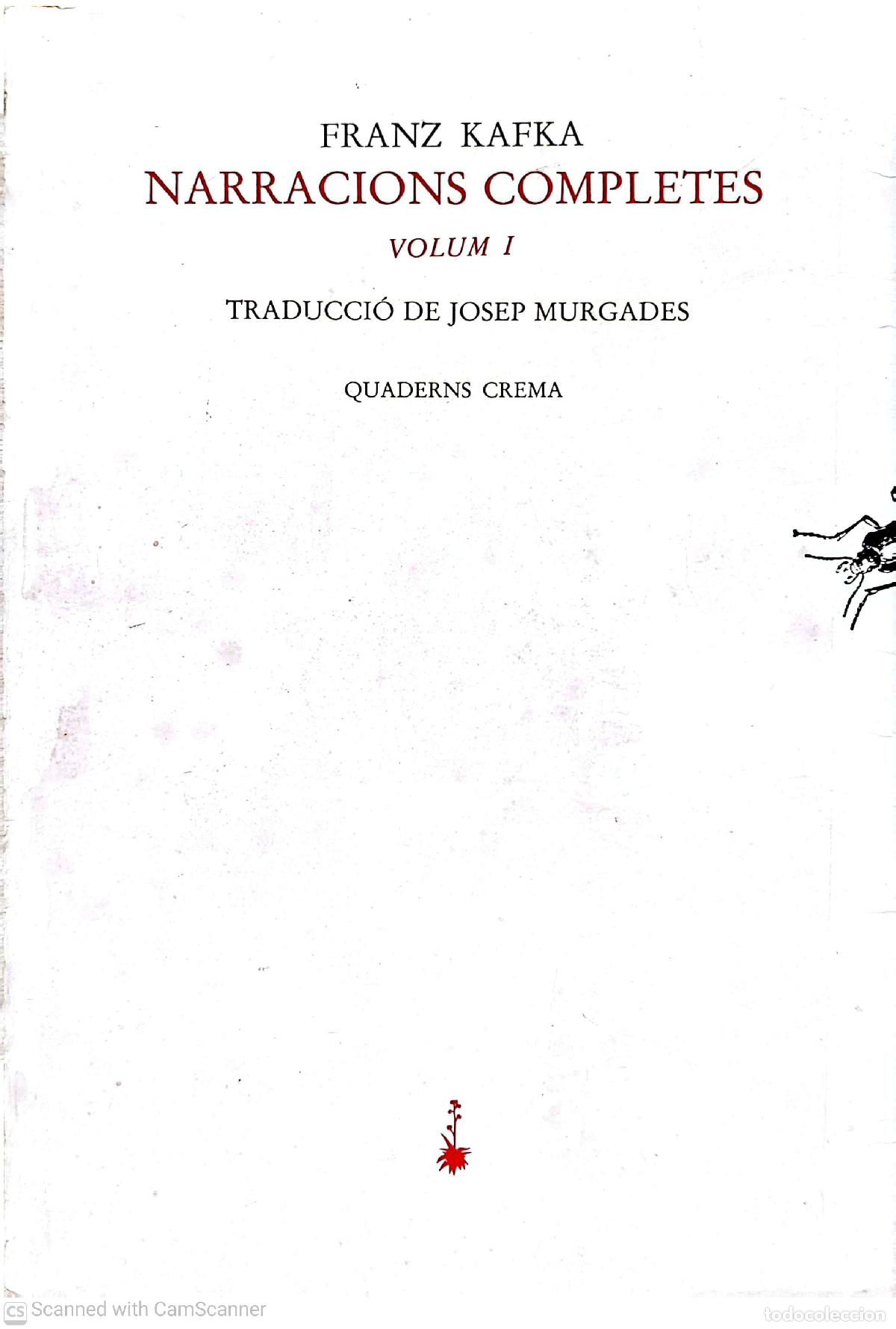 Libros de segunda mano: Narracions completes I - Franz Kafka