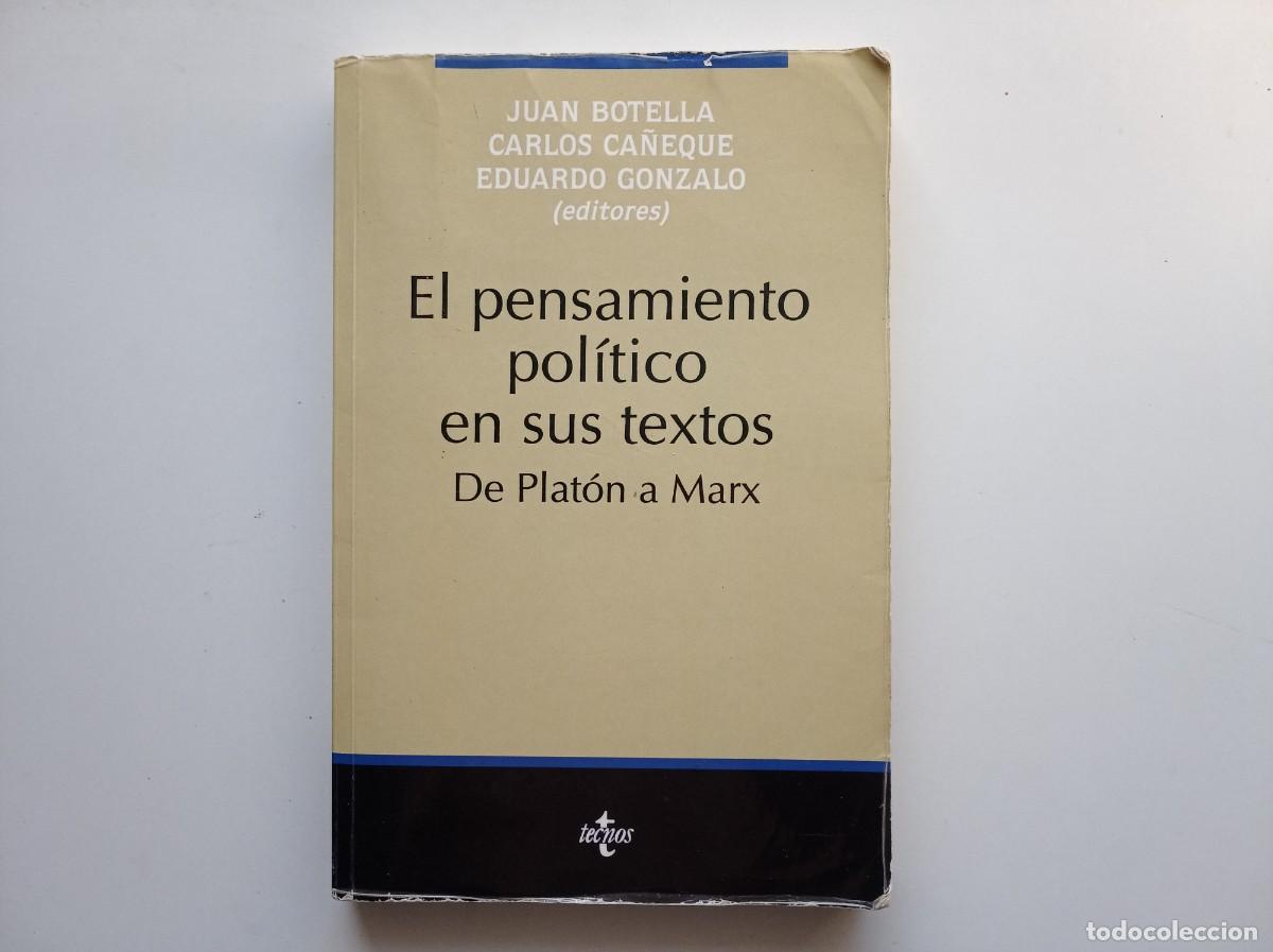 Libros de segunda mano: EL PENSAMIENTO POLITICO EN SUS TEXTOS. DE PLAT&Oacute;N A MARX. 2018. TECNOS. FOLIO MENOR.