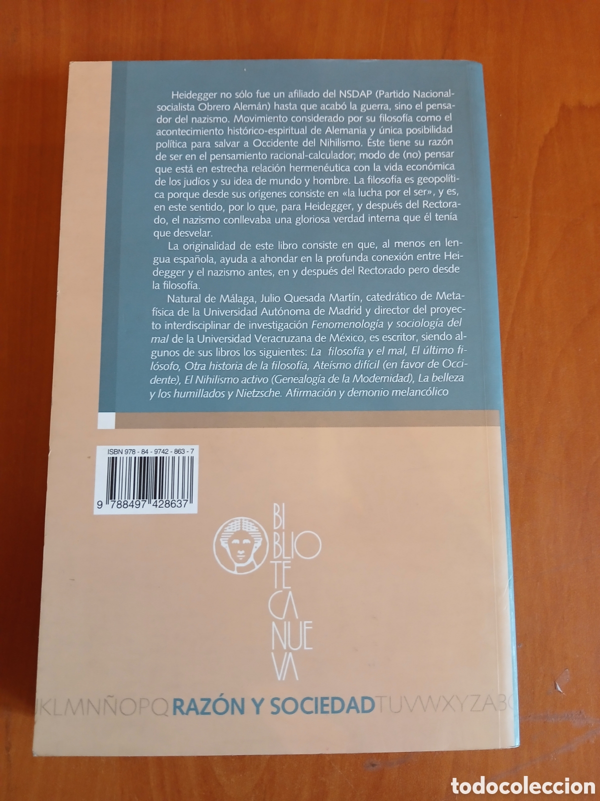 Libros de segunda mano: Heidegger de camino al Holocausto. Julio Quesada. - Foto 2