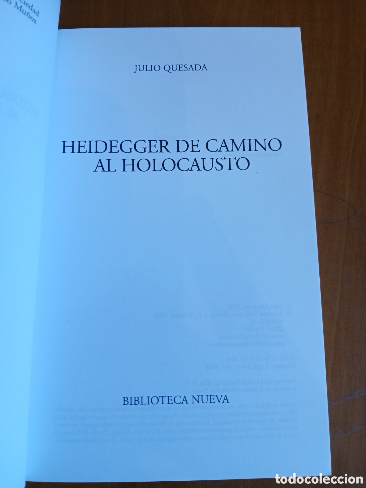 Libros de segunda mano: Heidegger de camino al Holocausto. Julio Quesada. - Foto 3