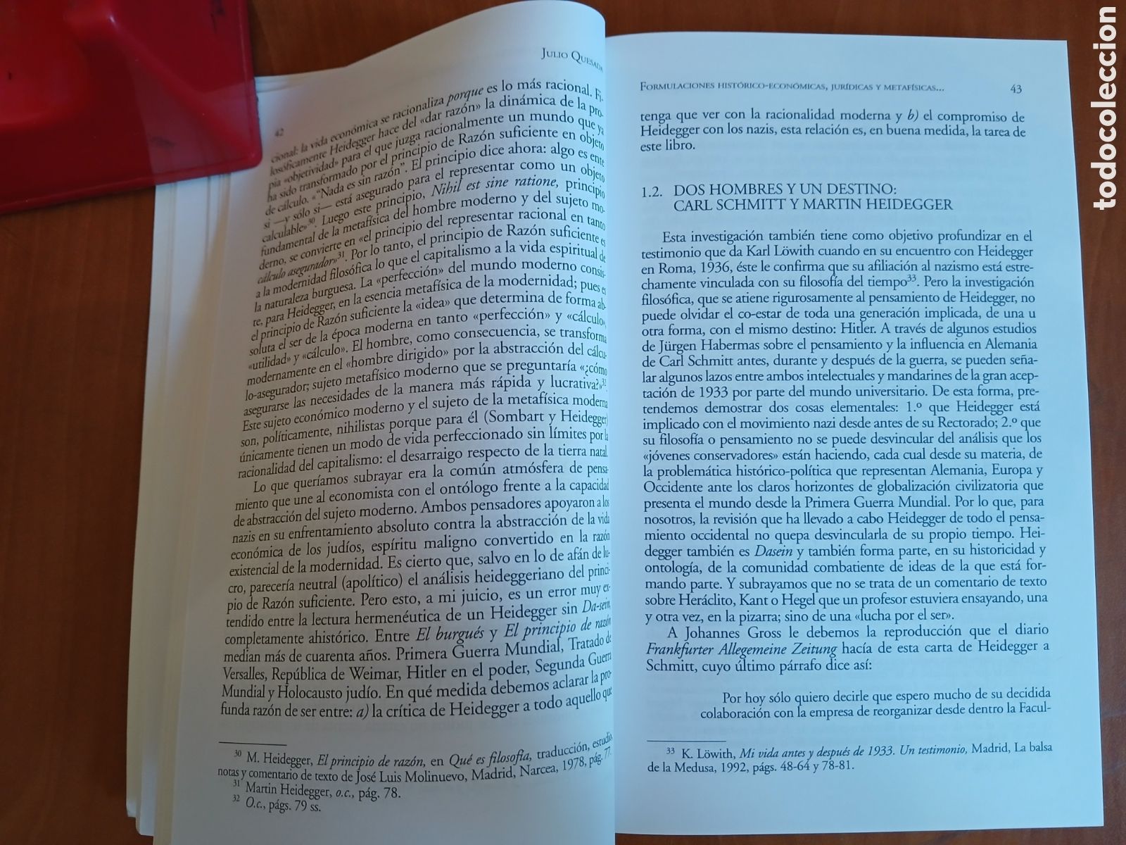 Libros de segunda mano: Heidegger de camino al Holocausto. Julio Quesada. - Foto 7