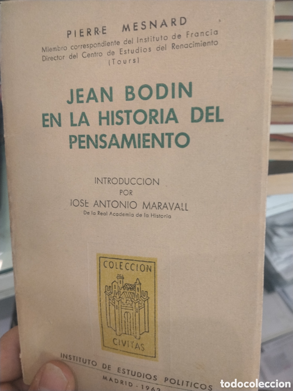 Libros de segunda mano: Pierre Mesnard. Jean Bodin en la historia del pensamiento