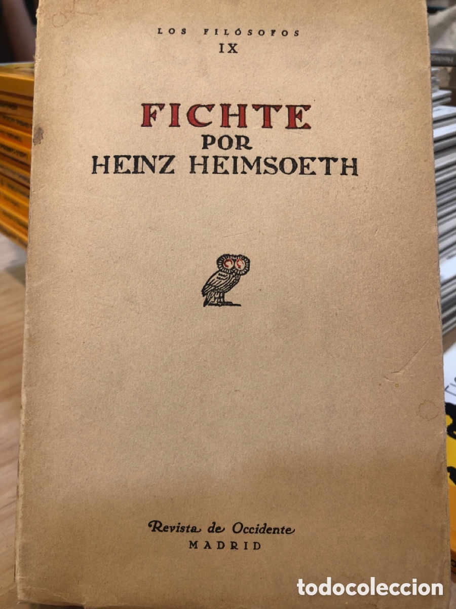 Libros de segunda mano: Heinz Heimsoeth. Fichte