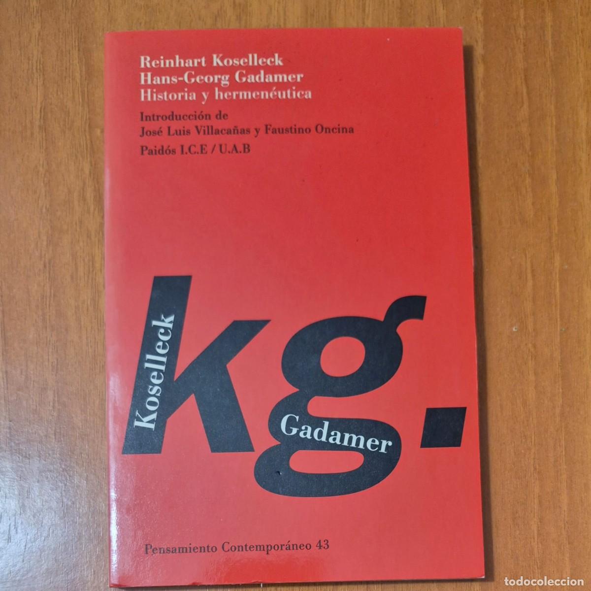 Libros de segunda mano: HISTORIA Y HERMEN&Eacute;UTICA - REINHART KOSELLECK / HANS-GEORG GADAMER (1a EDICI&Oacute;N)