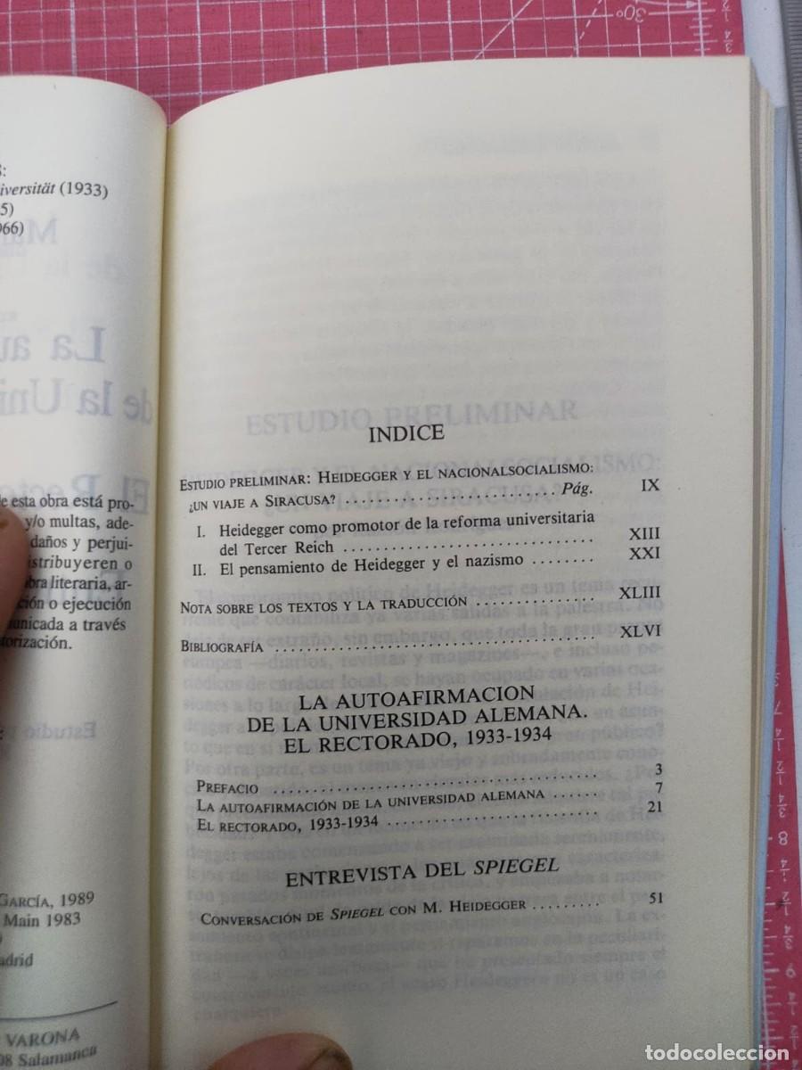 Libros de segunda mano: Lote 5 LIBROS de y sobre Heidegger - Foto 21