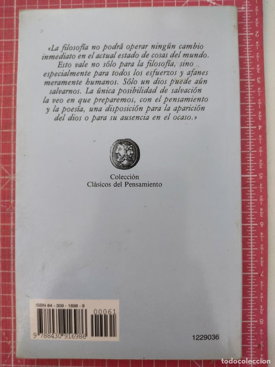 Libros de segunda mano: Lote 5 LIBROS de y sobre Heidegger - Foto 22