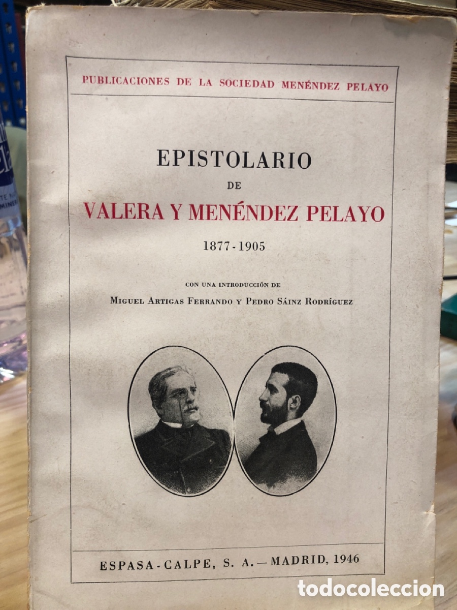 Libros de segunda mano: Epistolario de Valera Men&eacute;ndez Pelayo