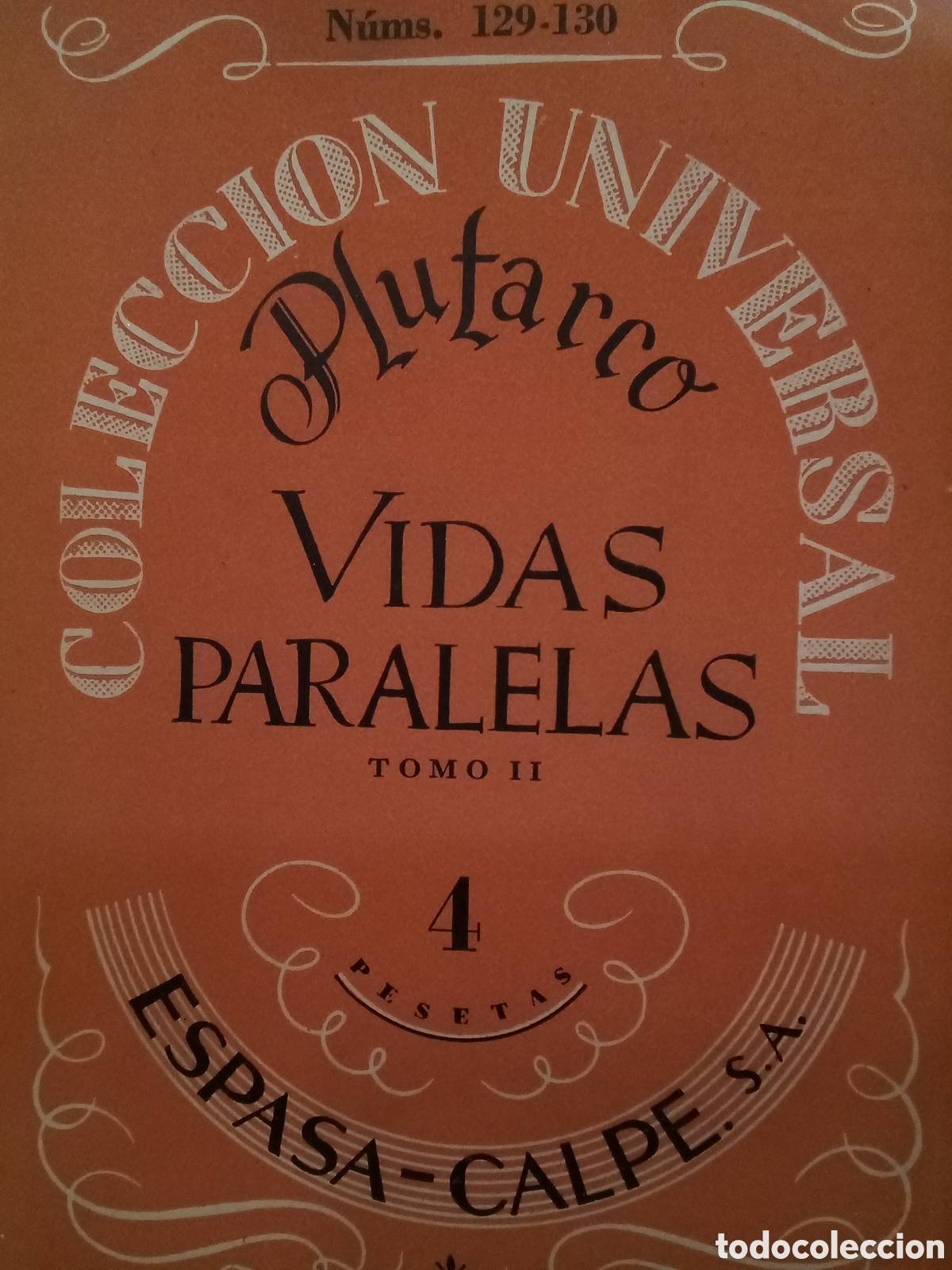 Second hand books: Plutarco. Vidas paralelas. Tomo II