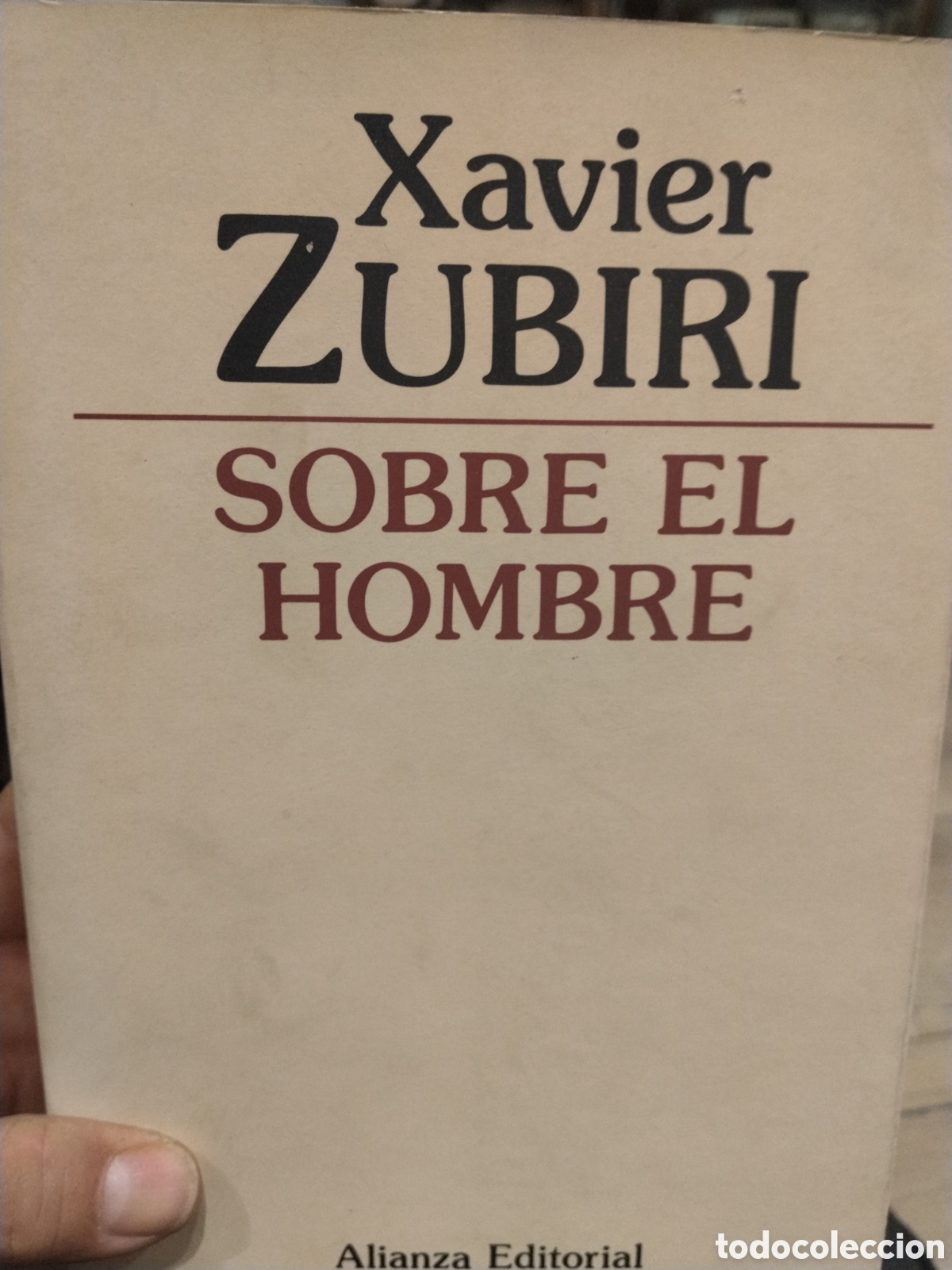 Livres d'occasion: Xavier Zubiri. Sobre el hombre