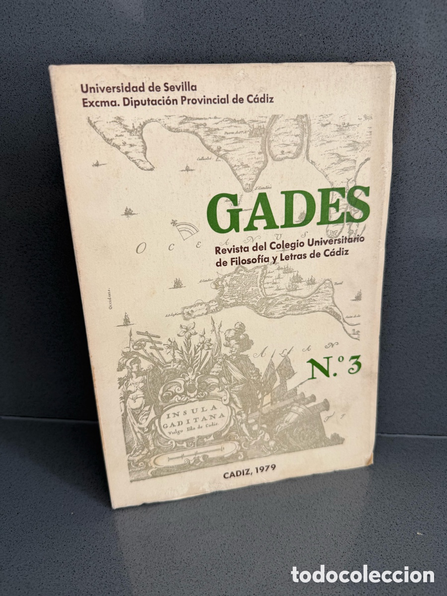 Livres d'occasion: GADES, REVISTA DEL COLEGIO UNIVERSITARIO DE FILOSOF&Iacute;A Y LETRAS N&ordm; 3 C&Aacute;DIZ 1979 - FILOSOF&Iacute;A