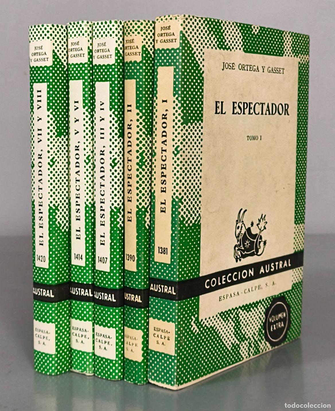 Libros de segunda mano: El Espectador - Jos&eacute; Ortega y Gasset - Espasa-Calpe. 5 TOMOS