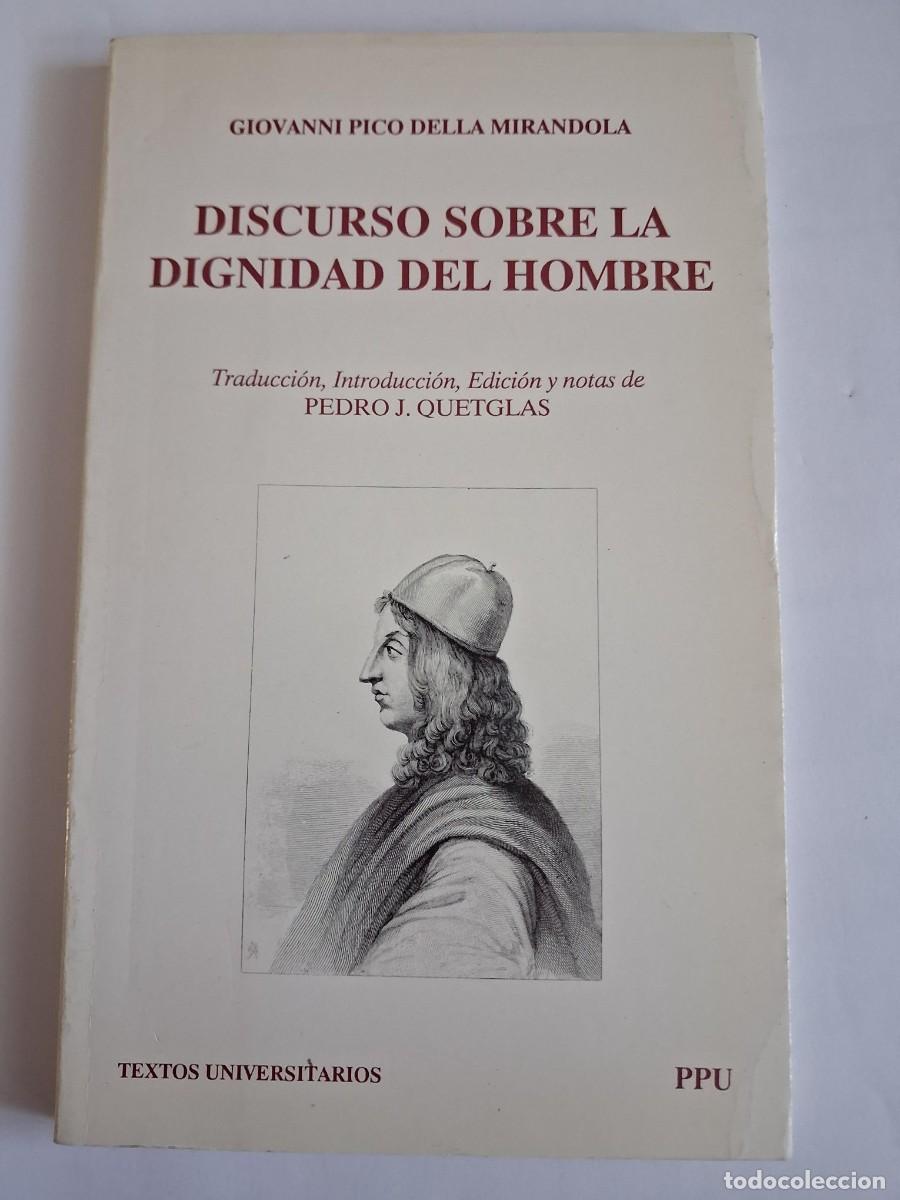 Libros de segunda mano: Discurso sobre la dignidad del hombre, Pico Della Mirandola, Giovanni
