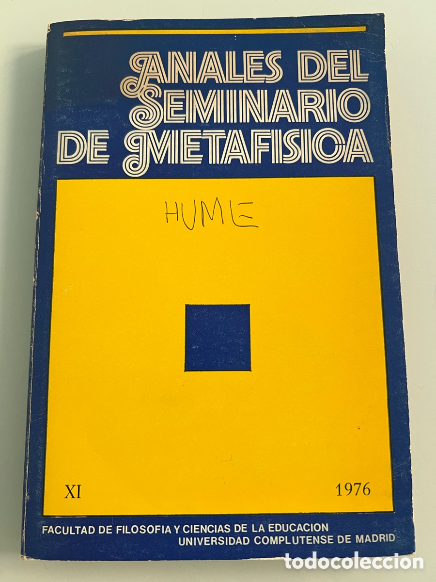 Libros de segunda mano: Anales del seminario de metafisica. Facultad de Filosofia 1976