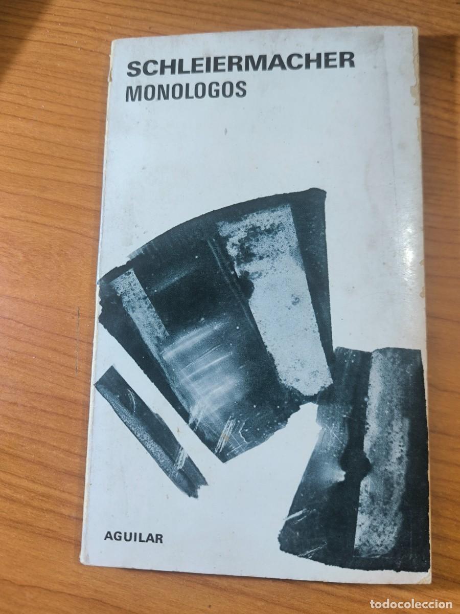 Libros de segunda mano: Mon&oacute;logos Schleiermacher -AGUILAR FILOSOF&Iacute;A -n&ordm; 8 - portes TC 5,99