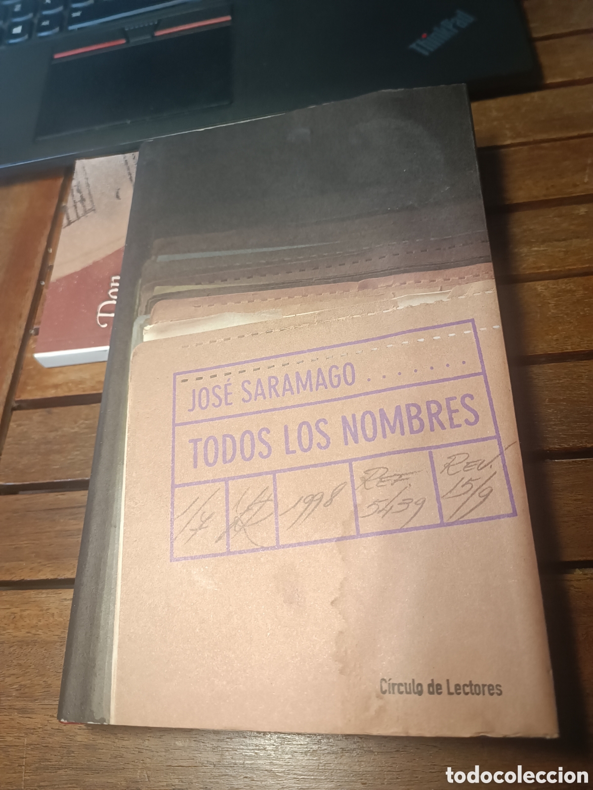 Libros de segunda mano: Todos los nombres Jos&eacute; saramago c&iacute;rculo de lectores traducci&oacute;n pilar del r&iacute;o novela filosof&iacute;a ensayo