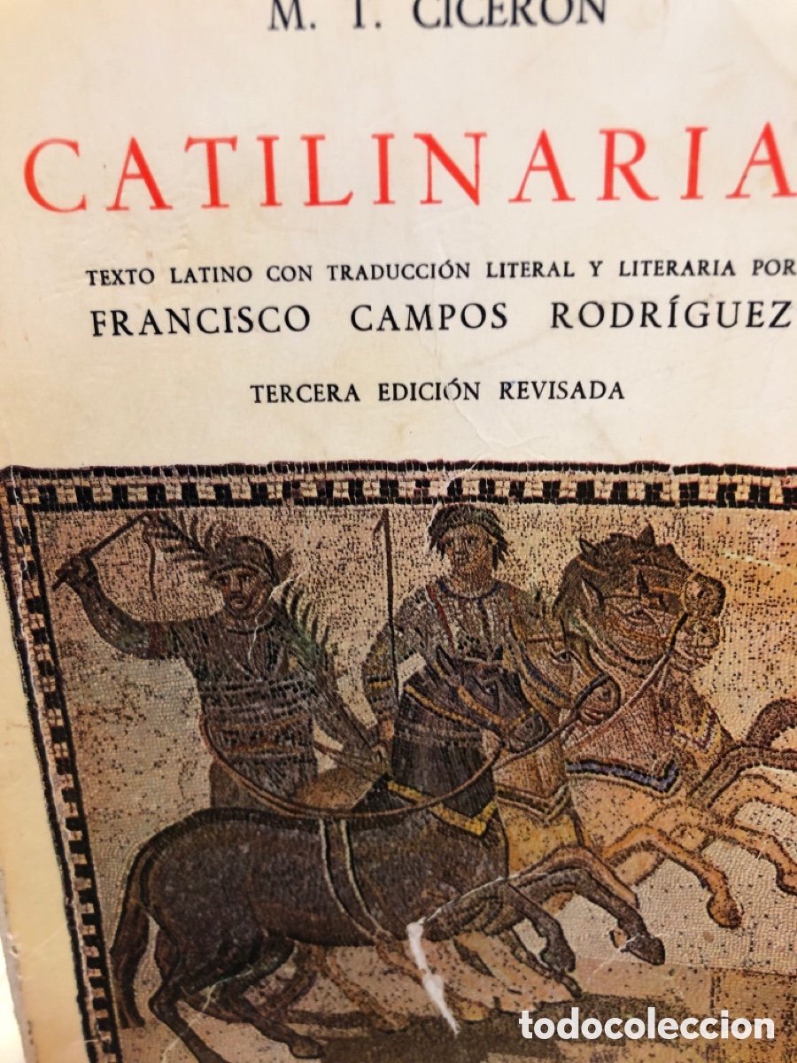 Libros de segunda mano: M. T. Cicer&oacute;n. Catilinarias