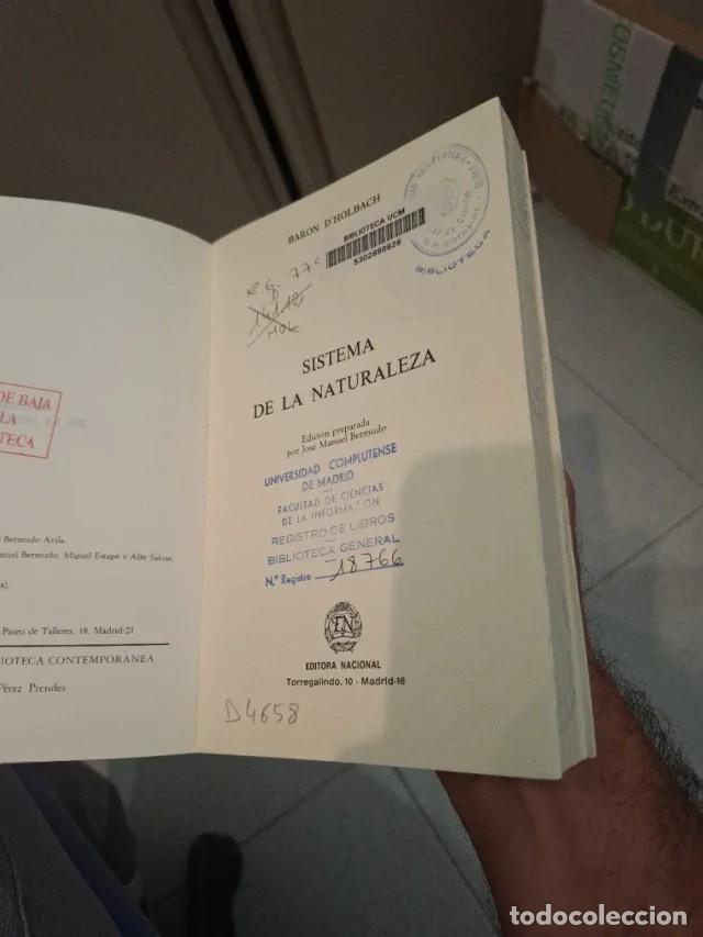 Libros de segunda mano: Libro: Sistema de la naturaleza - Foto 4