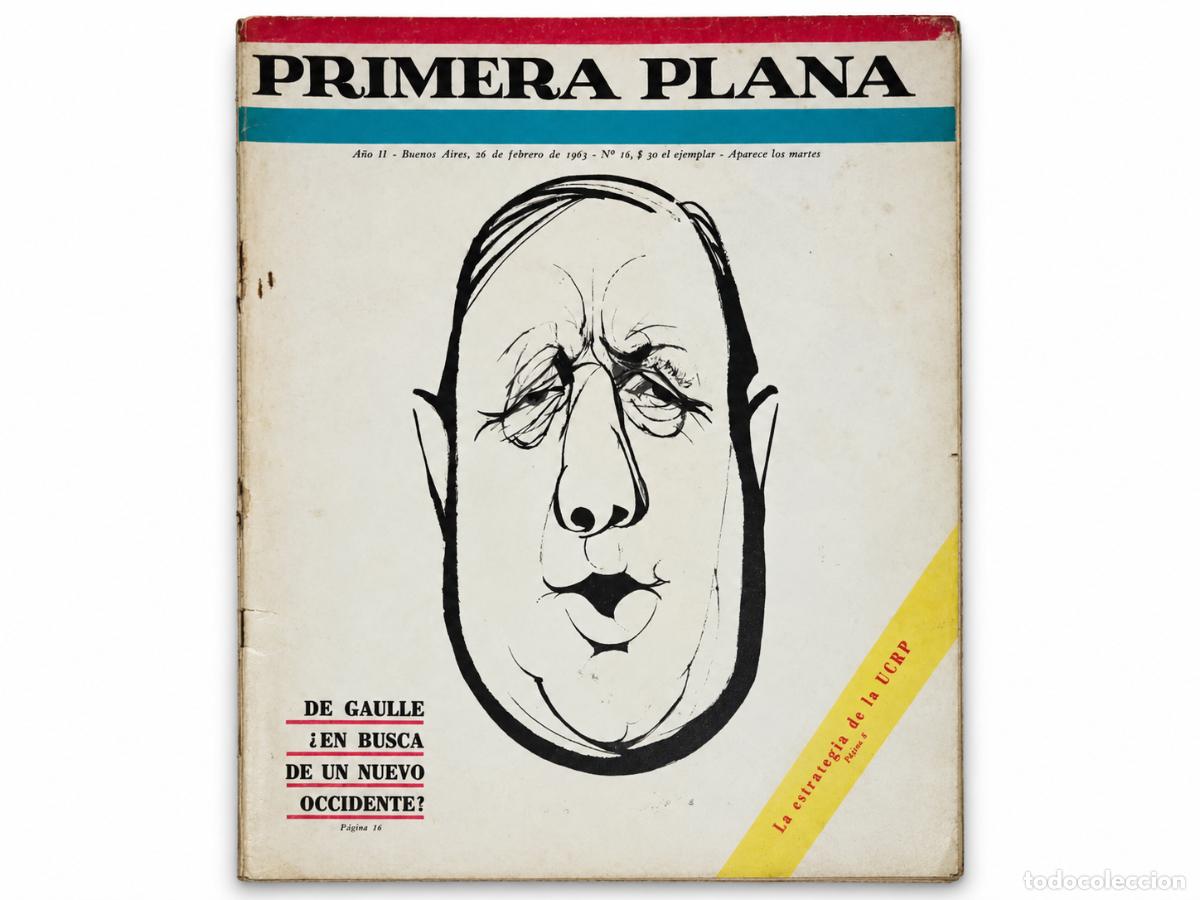 Libros de segunda mano: PRIMERA PLANA &ndash; A&Ntilde;O II, N.&ordm; 16 &ndash; 26 DE FEBRERO DE 1963 LM