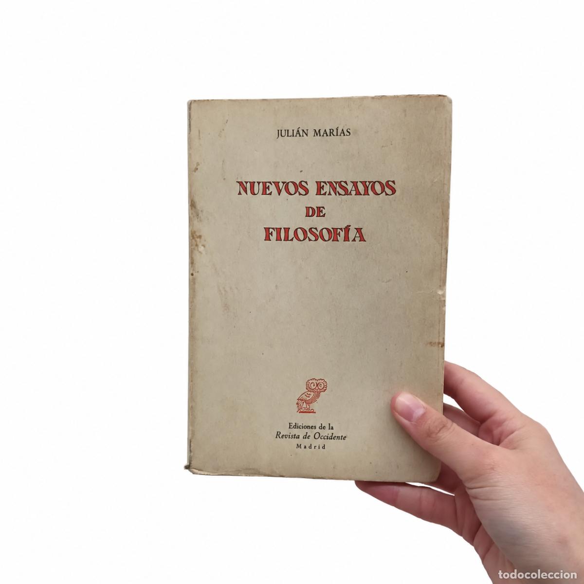 Libros de segunda mano: JULI&Aacute;N MAR&Iacute;AS &ndash; NUEVOS ENSAYOS DE FILOSOF&Iacute;A &ndash; REVISTA DE OCCIDENTE &ndash; 1968 LM