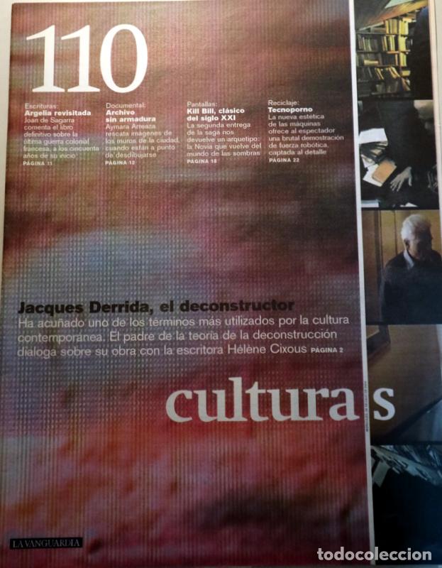 Libros de segunda mano: (Derrida - Sagarra, Joan de - Tarantino, Quentin) - CULTURAS N&ordm; 110: Jacques Derrida, el deconstruct