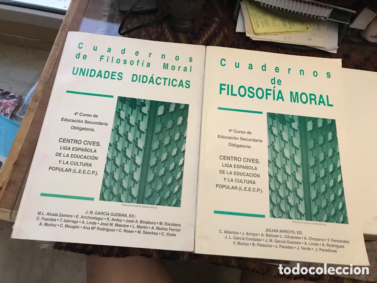 Libros de segunda mano: Cuadernos de Filosof&iacute;a Moral. Dos libros. 4&ordm; de ESO.