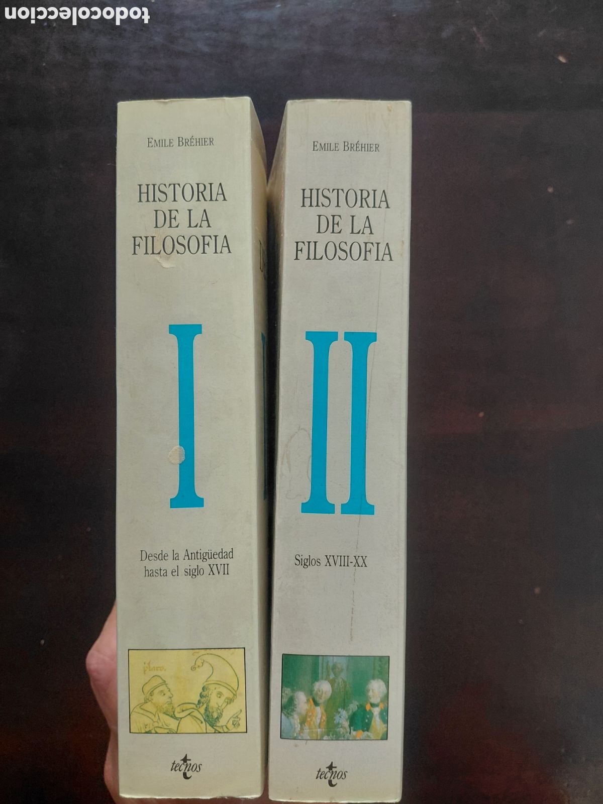 Libros de segunda mano: HISTORIA DE LA FILOSOF&Iacute;A / EMILE BR&Eacute;HIER 2 VOL (TECNOS)