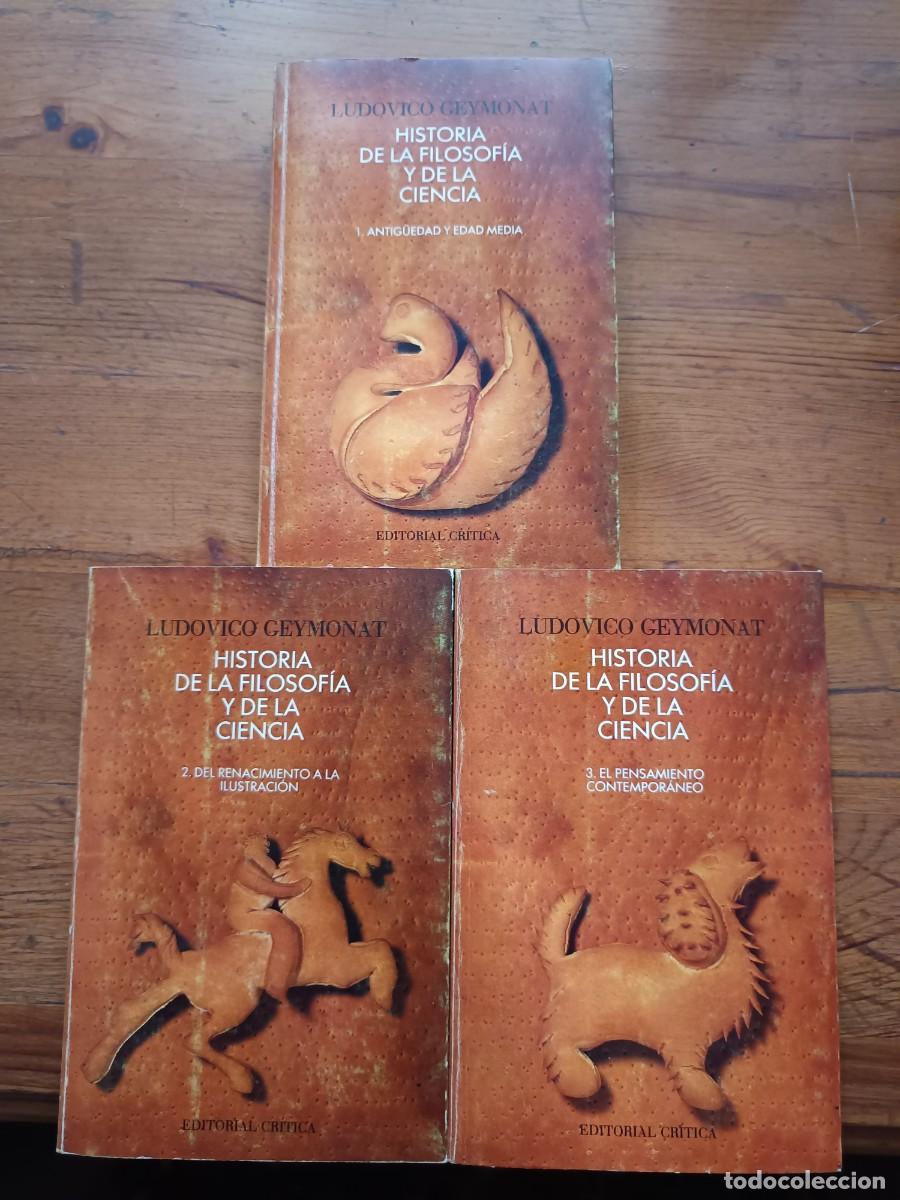 Libros de segunda mano: Historia de la Filosof&iacute;a y de la Ciencia - Ludovico Geymonat (3 vols)
