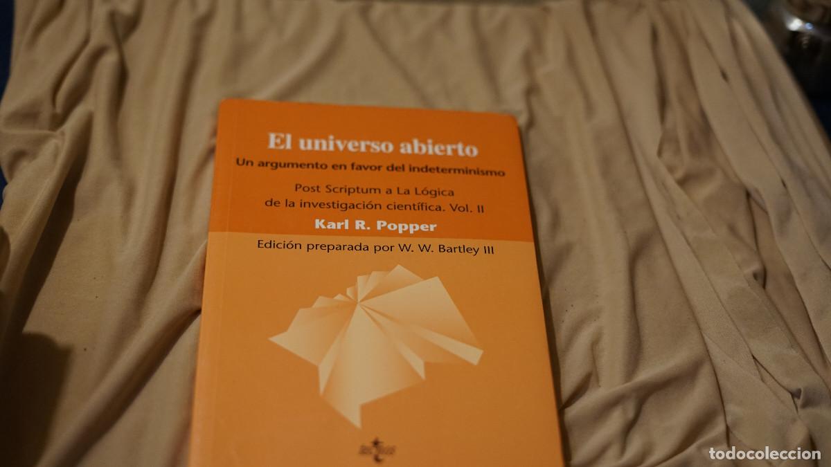 Libros de segunda mano: Karl R. Popper - El universo abierto - Tecnos 2011