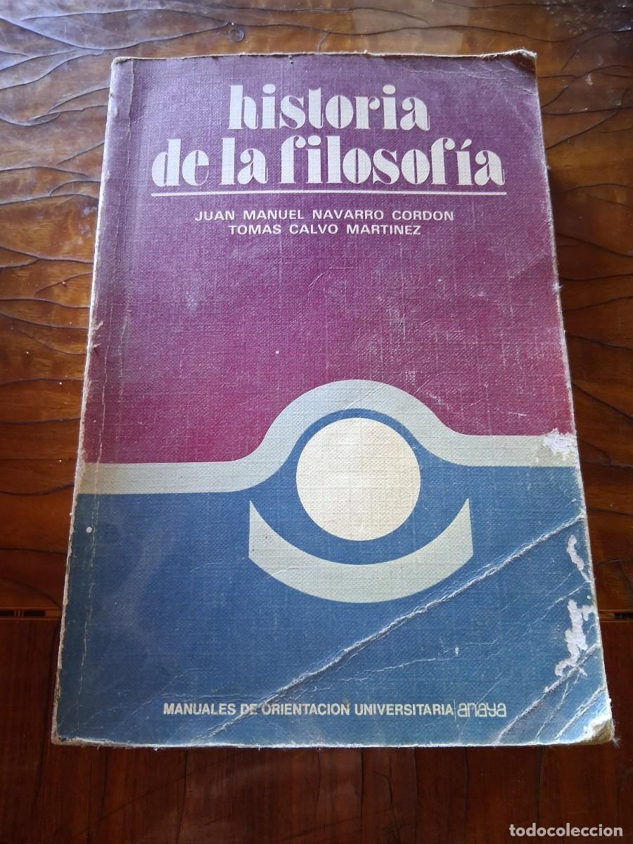 Libros de segunda mano: Libro Historia de la filosof&iacute;a Manual orientaci&oacute;n universitaria Anaya