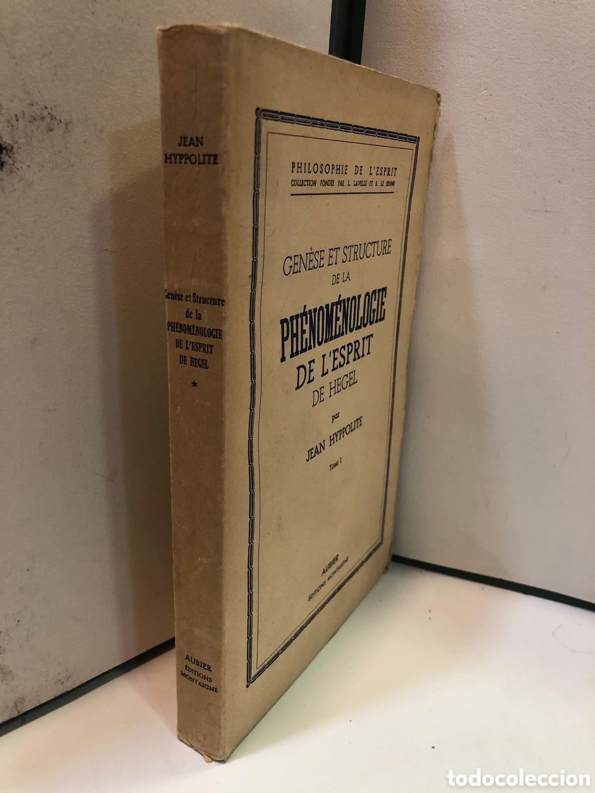 Libros de segunda mano: Gen&egrave;se et Structure de la Ph&eacute;nom&eacute;nologie de l'esprit de Hegel. 2 Vols. - Jean Hyppolite