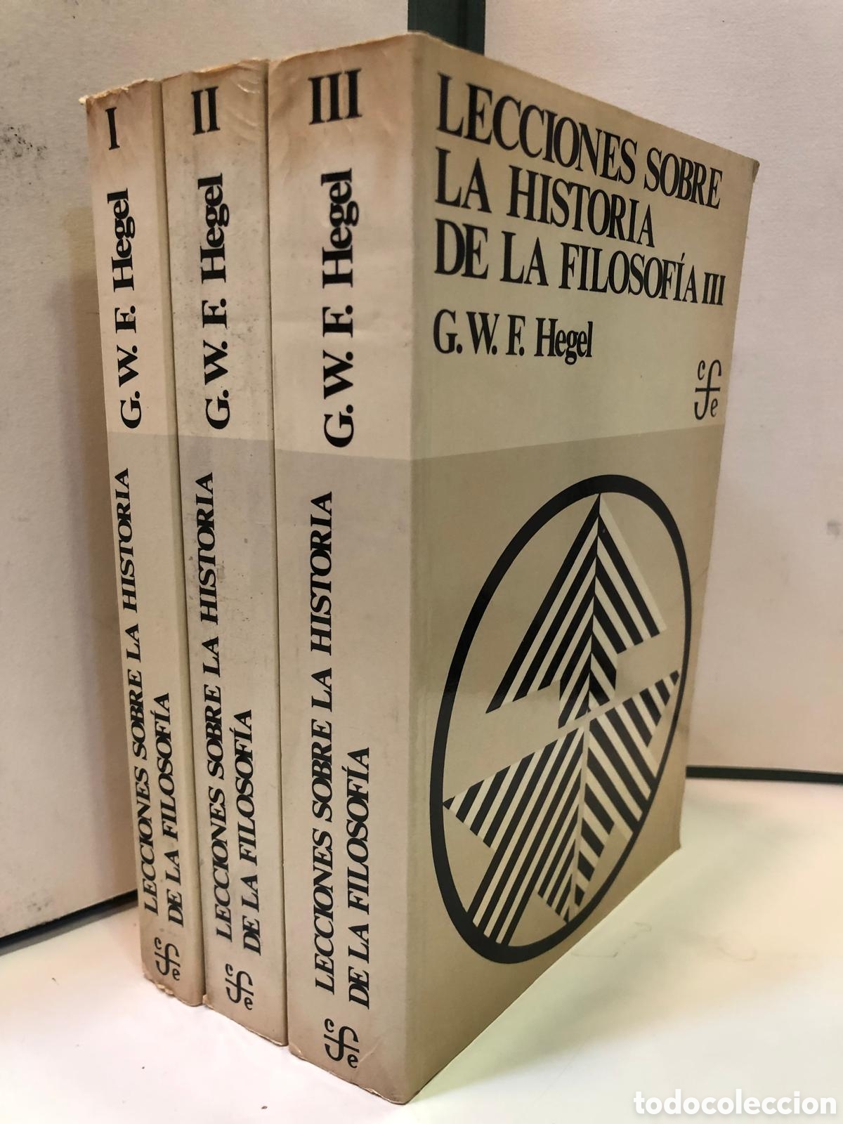 Libros de segunda mano: Lecciones sobre la historia de la filosof&iacute;a. 3 Vols. - G. W. F. Hegel
