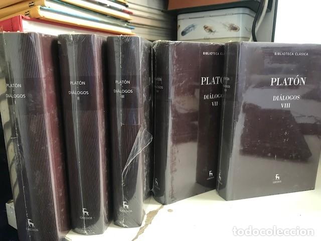 Libros de segunda mano: Di&aacute;logos - Plat&oacute;n- Cinco Vol&uacute;menes I-II-III-VII-VIII -Gredos 2015 -precintados