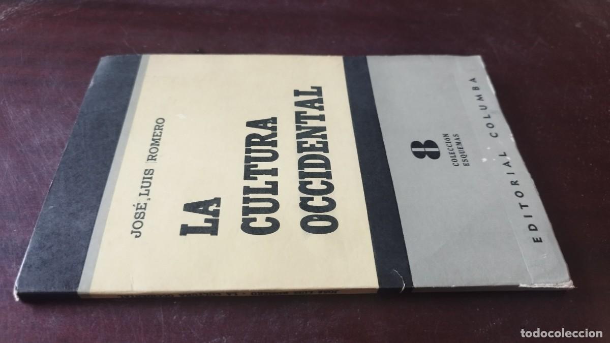 Libros de segunda mano: LA CULTURA OCCIDENTAL / JOSE LUIS ROMERO / CJA 606 / COLUMBA