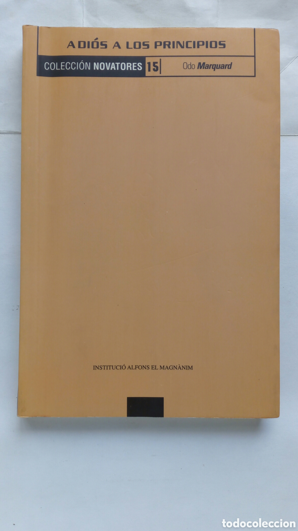 Libros de segunda mano: Adi&oacute;s a los principios. Odo Marquard.