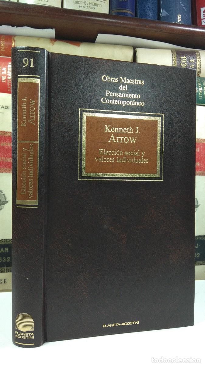 Libros de segunda mano: ELECCI&Oacute;N SOCIAL Y VALORES INDIVIDUALES. Por Kenneth J. Arrow. Obras Maestras del Pensamiento