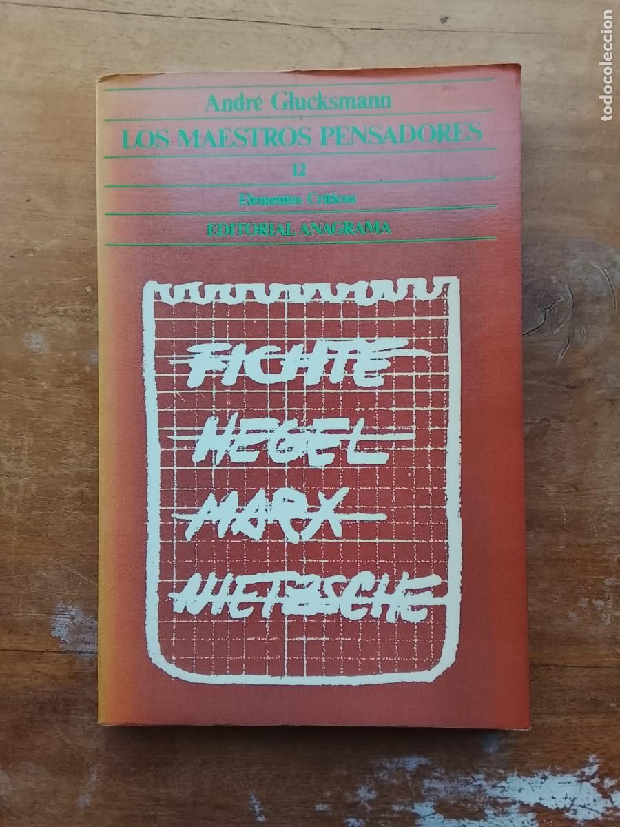 Libros de segunda mano: Los maestros pensadores 12, Andr&eacute; Glucksmann